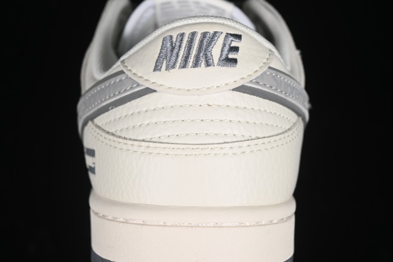 Nike SB Dunk Low Supreme Collaboration - Beige Grey Pig Anniversary High-End Custom Low-Top Casual Skate Shoes - XX2025-188