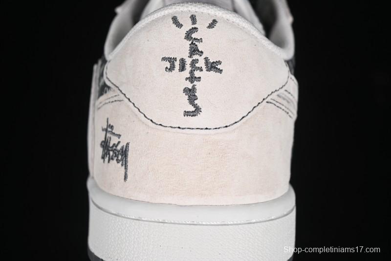 Nike Travis Scott x Fragment Design x Air Jordan 1 Low OG SP AJ1 Retro Sneakers - XZ3398-002