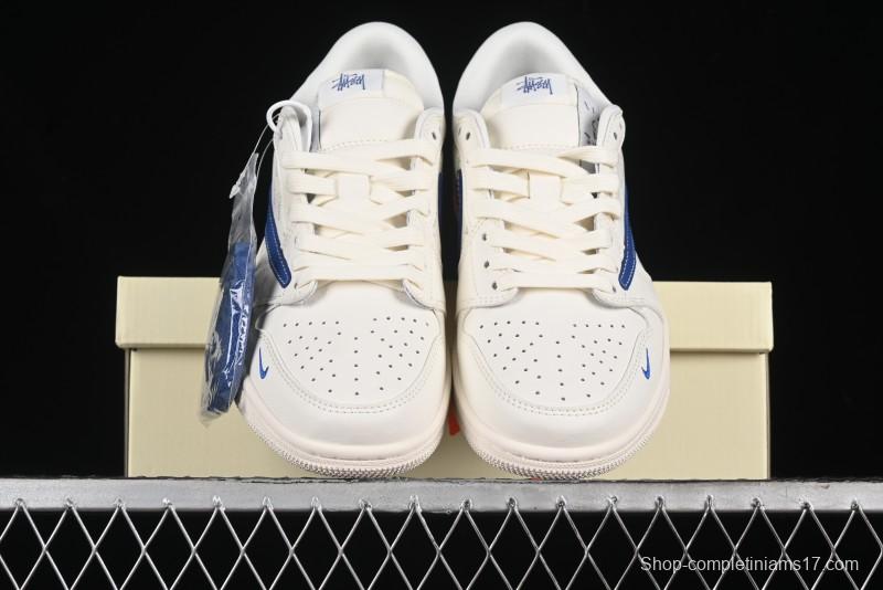 Nike Travis Scott x Fragment Design x Air Jordan 1 Low OG SP AJ1 Retro Sneakers - SJ2068-117