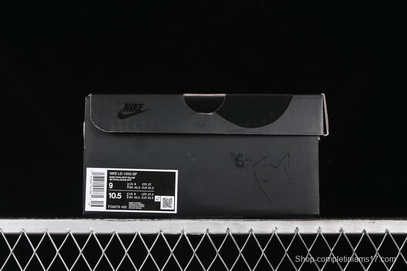 Nike Stussy Roshe Run LD-1000 Comfortable Versatile Non-Slip Durable Waffle Low-Top Casual Running Shoes - FQ9079-400