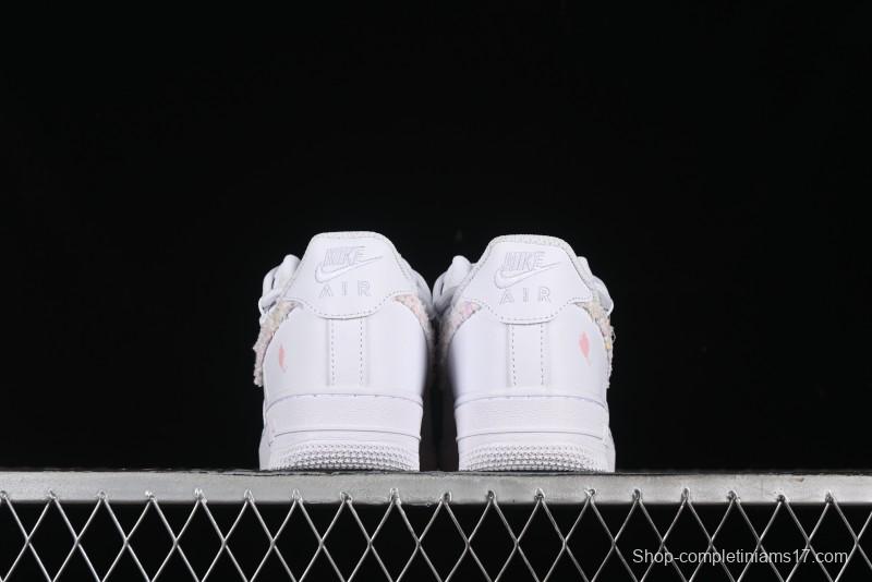 Nike Air Force 1 '07 Low Pink Chanel-Inspired Casual Sneakers - DH9999-334