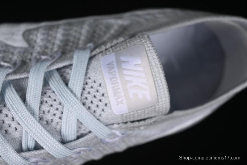 Nike Vapormax Flyknit Breathable Casual Running Shoes with Full-Length Air Cushion - 849558-100