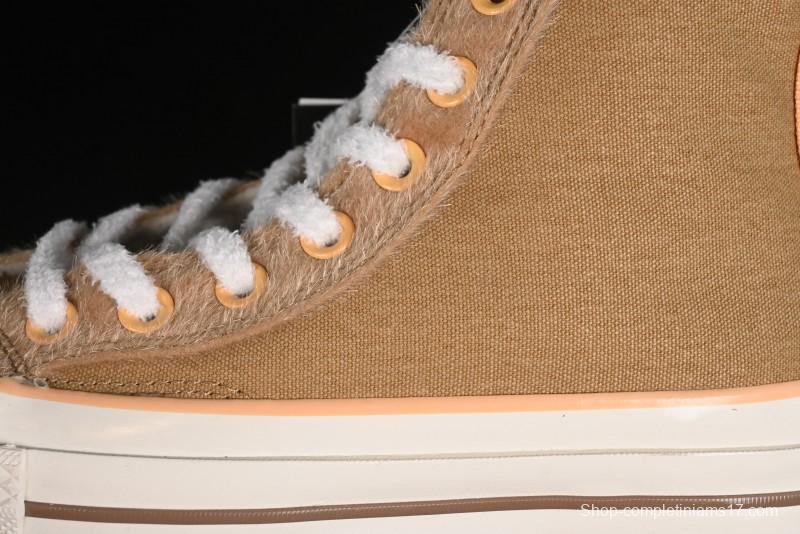 Converse Zoo Happy Pets Series High-Top Plush Lined Casual Sneakers for Autumn Winter - A12766C