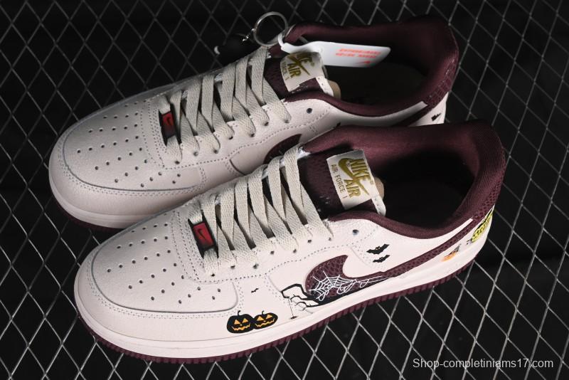 Nike Air Force 1'07 Low "Pumpkin Head" Halloween Themed Casual Sneakers - XL2321-888