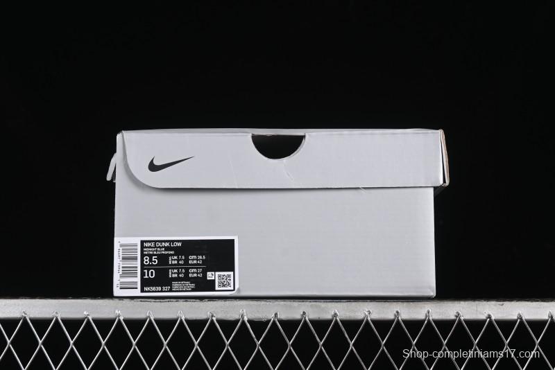 Nike SB Dunk Low Collaboration Three Swooshes Dark Blue Colorway Low-Top Casual Skateboarding Shoes - NK5639-327