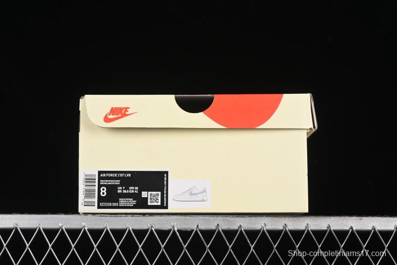 Nike Air Force 1 '07 Low Stussy Collaboration - Brushed Grey Low-Top Casual Sneakers - XZ3328-005