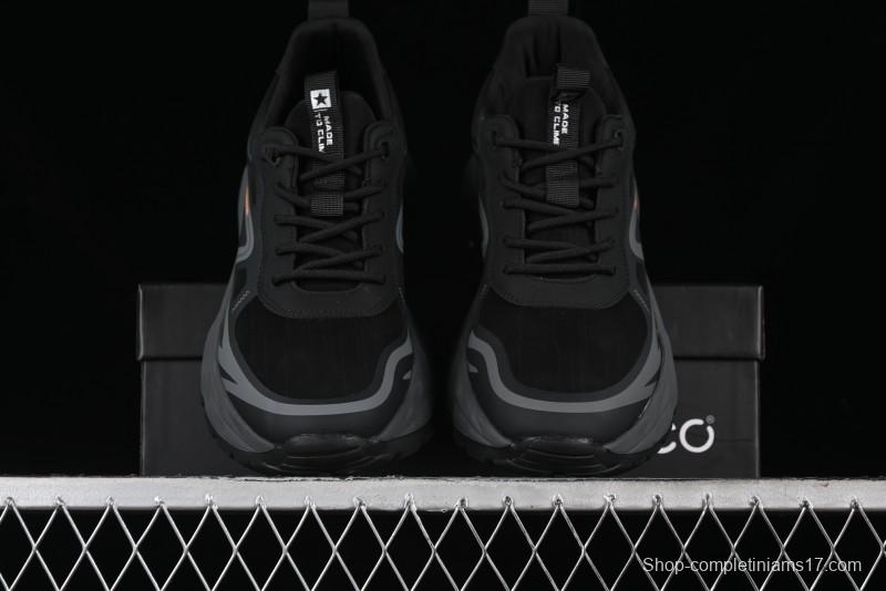 ECCO Drive Series Versatile Durable Running Shoes with Thick Sole Heightening Dad Shoes - 63193301001