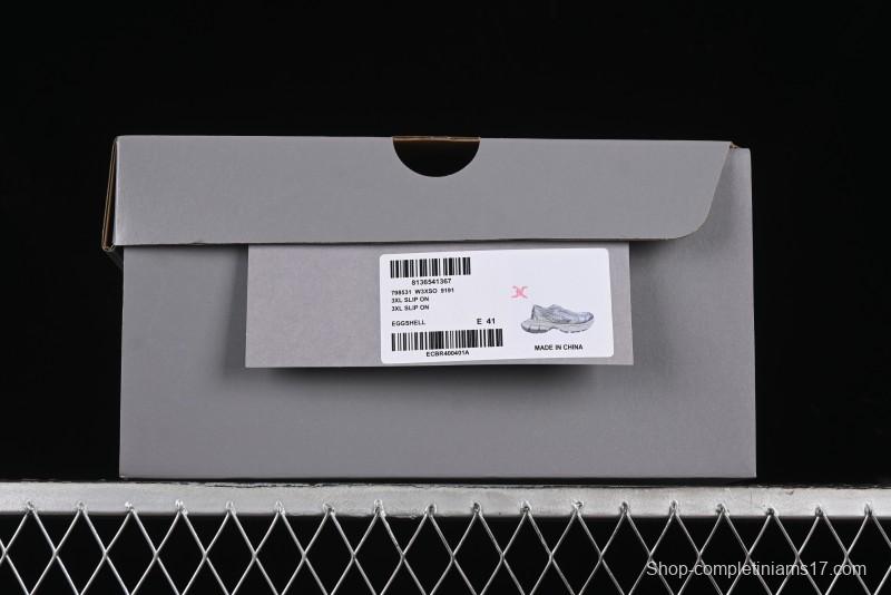 Balenciaga 3XL Slip On Round Neck Tenth Generation Trend Running Shoes - W3XSO9191