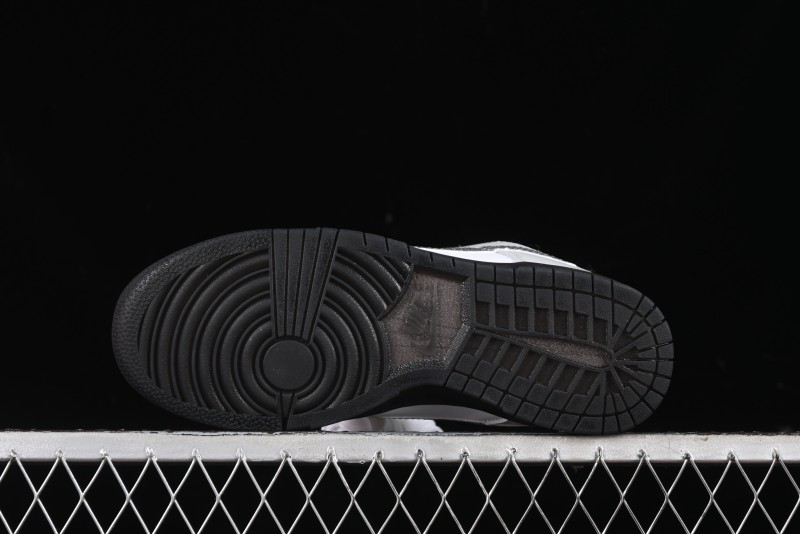Nike Dunk Low "Glitter Swoosh" Light Silver SB Low-Top Casual Skate Shoes - HQ3462-191