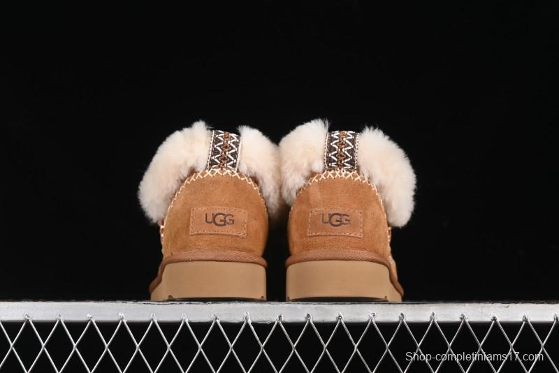 UGG Classic Ultra Mini Alpine Short Boots with Genuine Shearling Lining - 1158224