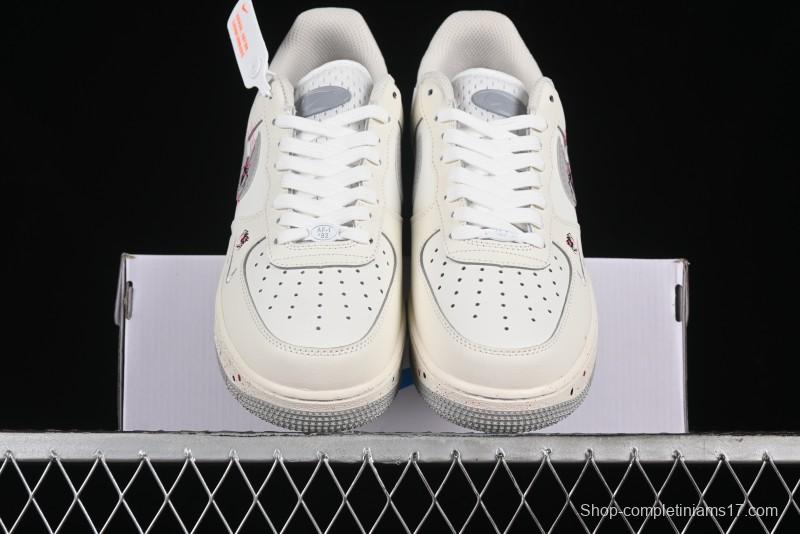 Nike Air Force 1 '07 Low Halloween Edition "Mercury Spider" Casual Sneakers - FB1893-333