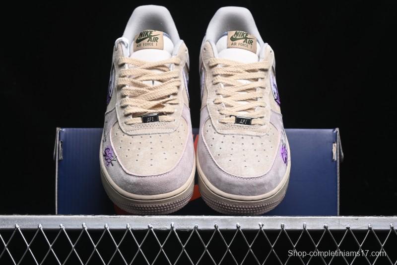 Nike Air Force 1 '07 Low Purple Taro Demon Casual Sneakers - ZB2121-301