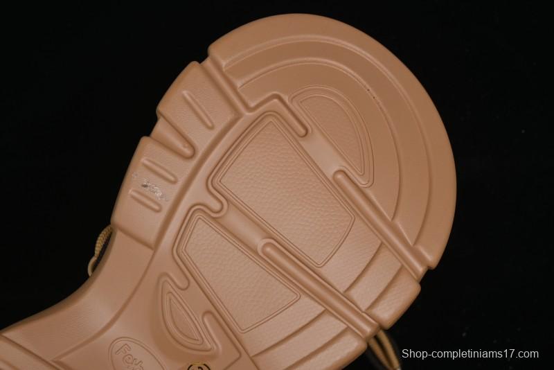 Ouder Retro Lace-Up Mid-Calf Warm & Thickened Platform Casual Snow Boots with Wool Lining - Oud024 Brown