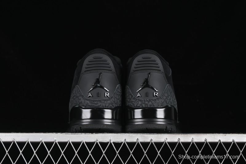 Nike Air Jordan 3 Retro Basketball Shoes Midnight Black - CT8532-001