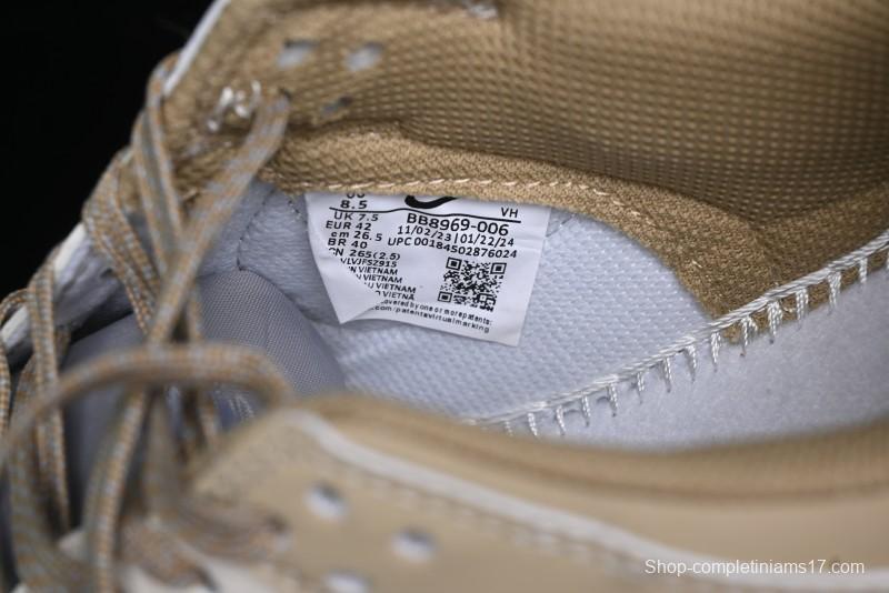 Nike SB Dunk Low BAPE Collaboration - Beige Grey Brown Anniversary Customized Low-Top Casual Sneakers - BB8969-006