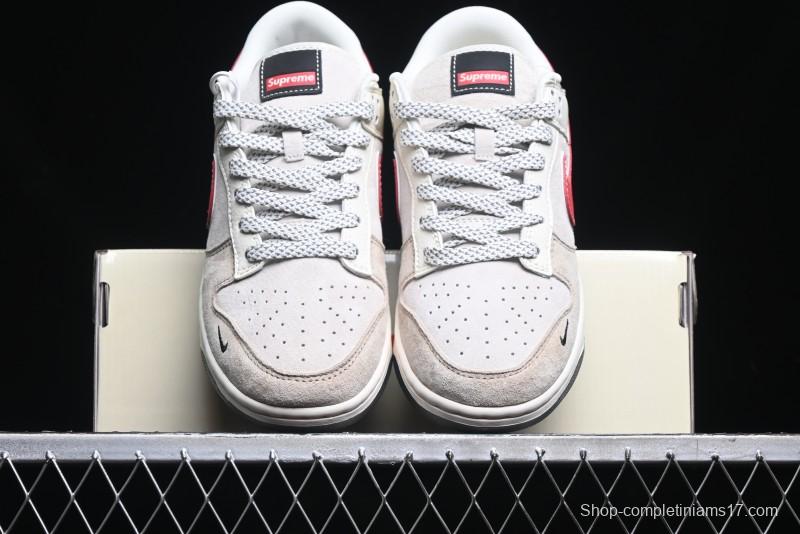 Nike SB Dunk Low Supreme Collaboration - Hello Kitty Anniversary Customized Low-Top Casual Sneakers - XY1688-018