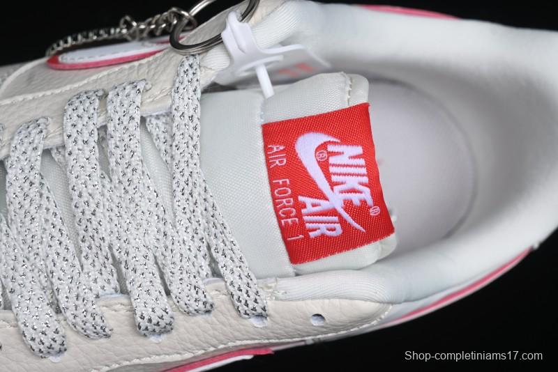 Nike Air Force 1 '07 Low Supreme Casual Sneakers in White/Red - DF0188-011