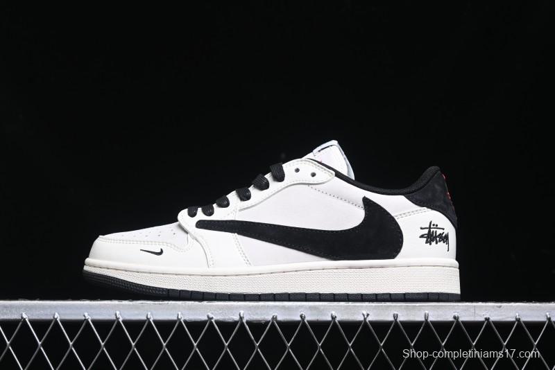 Nike Travis Scott x Fragment Design x Air Jordan 1 Low OG SP Casual Sneakers - XZ6868-002