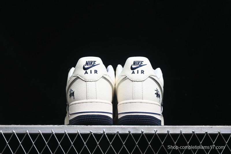 Nike Air Force 1 '07 Low Stussy Collaboration - White Black Sneakers - XZ6188-728