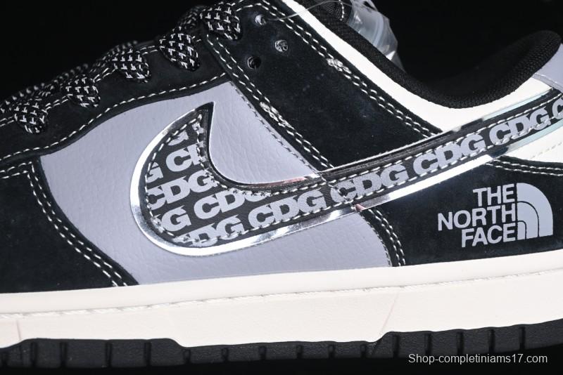 Nike SB Dunk Low The North Face Collaboration - EDG Print Anniversary Customized Low-Top Casual Sneakers - XS1086-005
