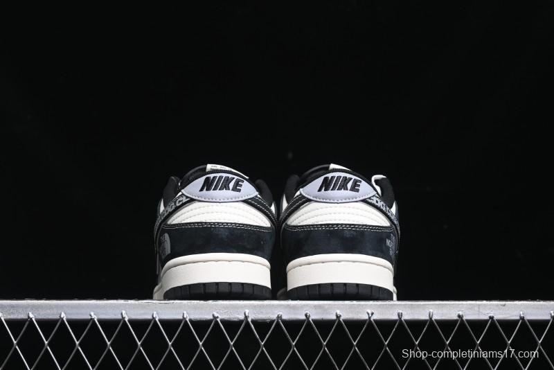 Nike SB Dunk Low The North Face Collaboration - EDG Print Anniversary Customized Low-Top Casual Sneakers - XS1086-005