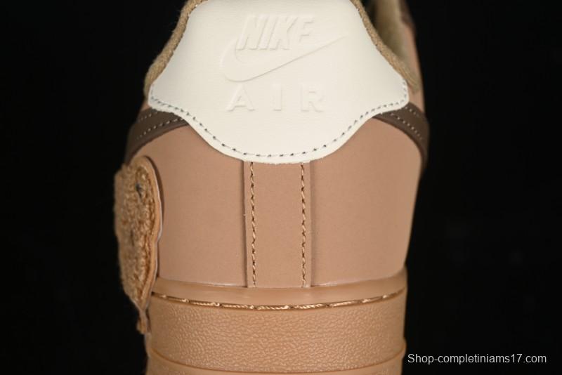 Nike Air Force 1 '07 Low Maillard Bear Casual Sneakers - CJ9297-999