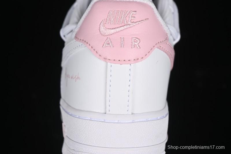 Nike Air Force 1 '07 Low Custom Spray Cherry Blossom Story Low-Top Casual Sneakers - ZH0316-052