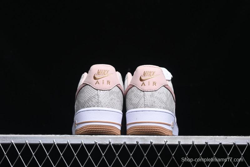 Nike Air Force 1 '07 Low Year of the Snake Themed Low-Top Casual Sneakers - HF2898-100