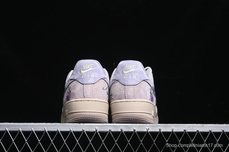 Nike Air Force 1 '07 Low Purple Taro Demon Casual Sneakers - ZB2121-301