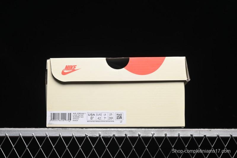 Nike Air Jordan 1 Low OG SP Travis Scott x Fragment Design Collaboration Sneakers - SJ0086-141