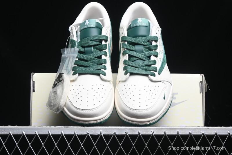 Nike Travis Scott x Fragment Design x Air Jordan 1 Low OG SP AJ1 Collaboration Sneakers - SJ2068-112