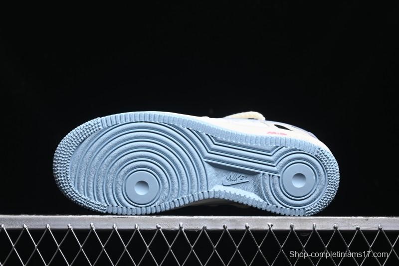 Nike Air Force 1 '07 Low Milk Pig Casual Lace-Up Sneakers - BD7701-110