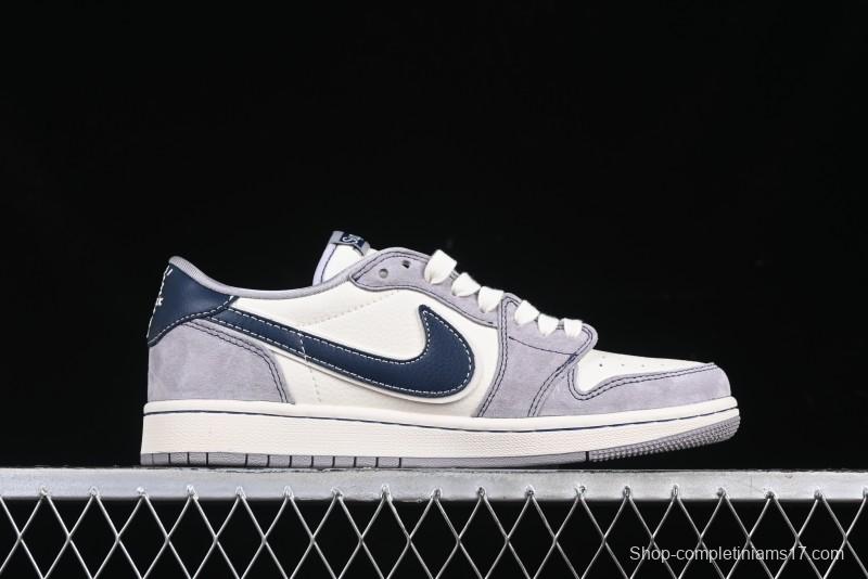 Nike Travis Scott x Fragment Design x Air Jordan 1 Low OG SP AJ1 Supreme Collaboration Sneakers - DM9288-006