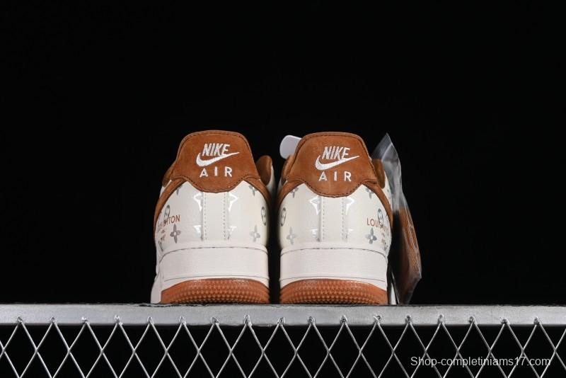 Nike Air Force 1 '07 Low LV Collaboration - Beige Brown Pigskin Casual Shoes CV1724-112