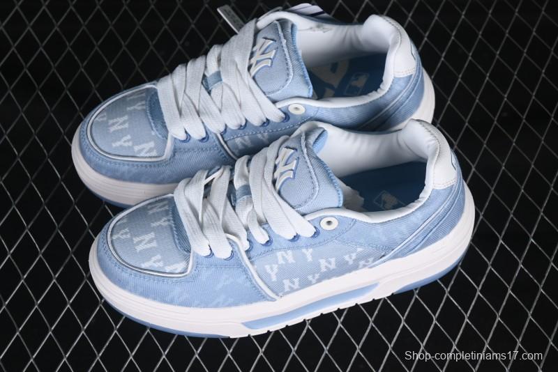 New York Yankees Chunky Liner Mid Denim Monogram Platform Sandals - 3ASXD065N50BLS