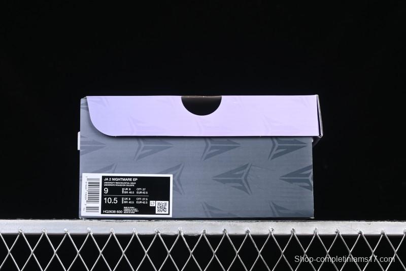 Nike Ja 2 "Nightmare" Performance Basketball Shoes with Air Zoom Cushioning - HQ2638-600