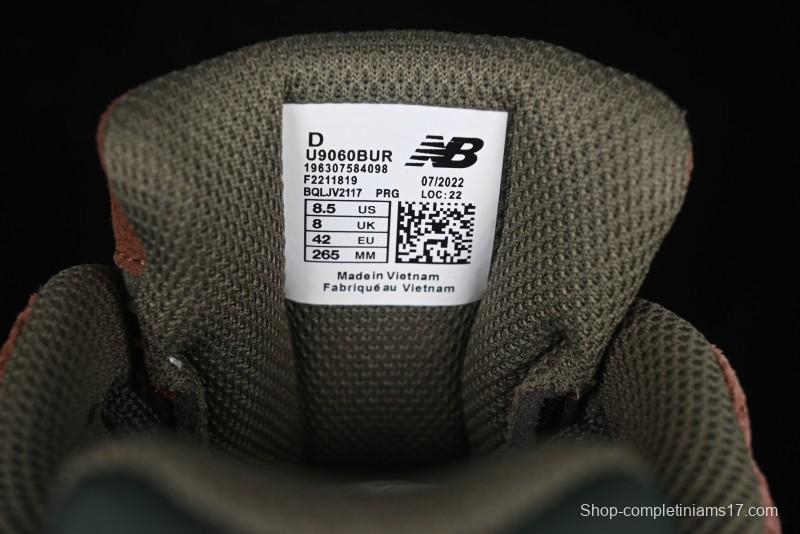 New Balance 9060 Retro Casual Running Shoes with ABZORB Cushioning Technology - U9060BUR