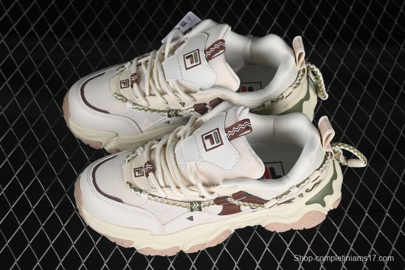 Fila Fusion Retro Mars Running Shoes with Lace-Up Design and Cushioned EVA Midsole - F12W432101FTP