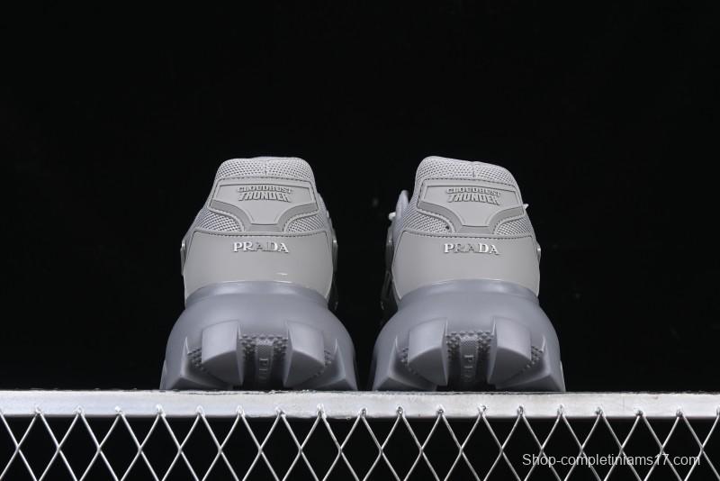 Prada Cloudbust Air Thunder Lifestyle Low-Top Sneakers with Anti-Slip and Wear-Resistant Design - 2EG293