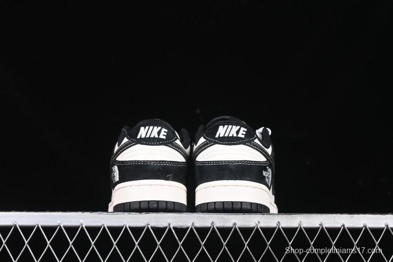 Nike SB Dunk Low The North Face Year of the Snake Black White Black Swoosh Anniversary Custom Low-Top Casual Sneakers - FC1688-210