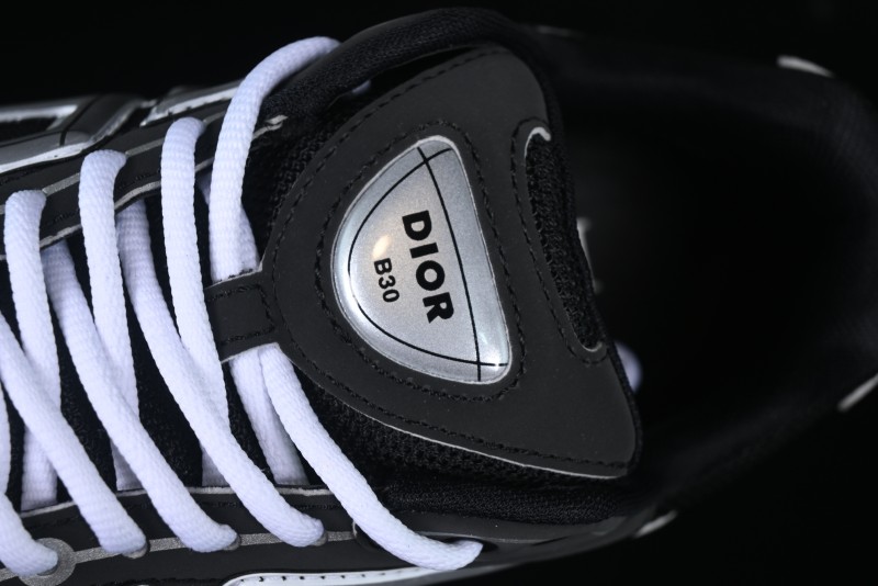 Dior B30 Sneakers with Reflective CD30 Logo and Lightweight Rubber Sole - CD30