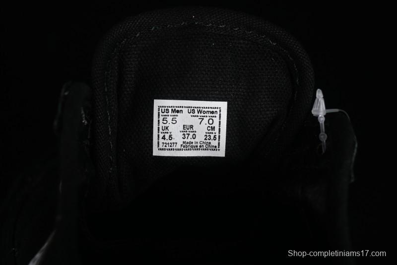 Vans Style 36 SF All Black Skate Shoes with Killer Whale Half-Toe Cap Design - VN0A3MVLB8C