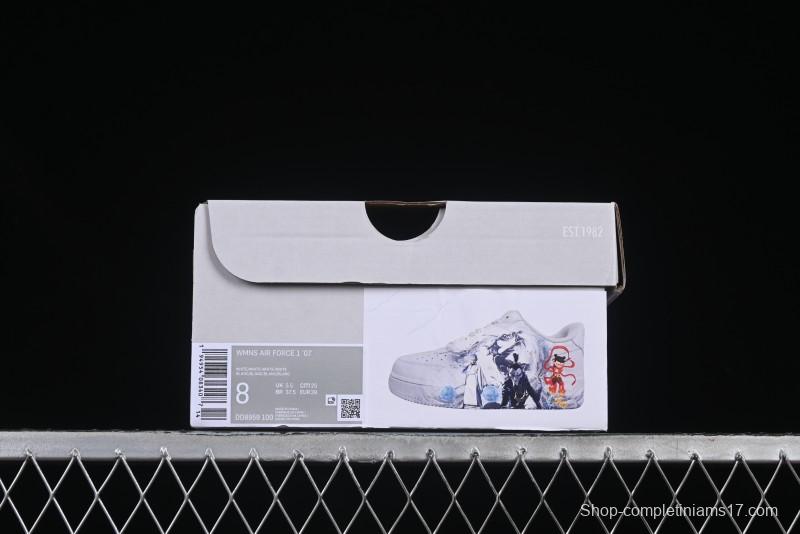Nike Air Force 1 '07 Low Casual Sneakers with Built-in Full-Length Air Cushion - DD8959-100