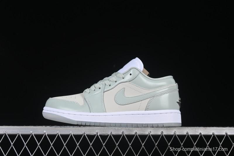 Nike Air Jordan 1 Low AJ1 Amber Green Low-Top Casual Sneakers - HF4078-100