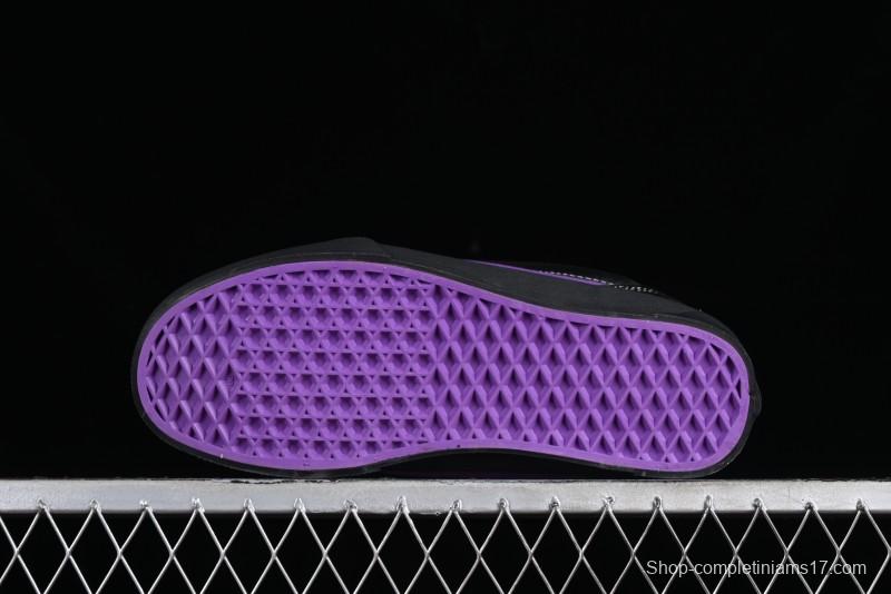 Vans Classics Knu Skool Black Purple Slip-On Shoes - VN0009QCSWE