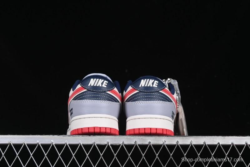 Nike SB Dunk Low Supreme Collaboration Anniversary Custom Low-Top Casual Sneakers - DM6868-045