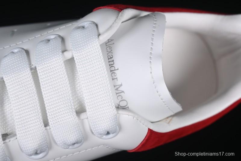 Alexander McQueen Oversized Sneakers with Red Suede Heel Detail - D.E5