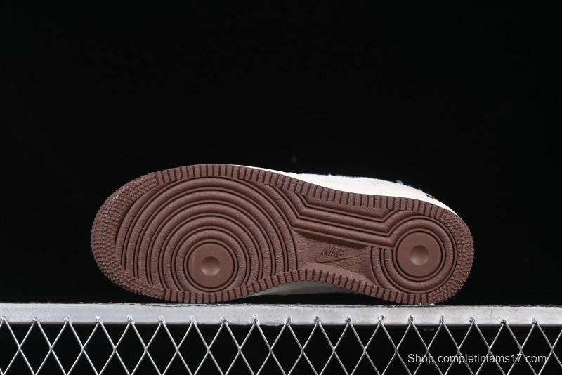 Nike Air Force 1 '07 Low Bape Camouflage Swoosh Beige Casual Sneakers - DF0188-030