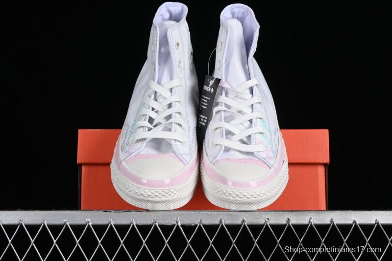 Converse Chuck 1970s Ice Cream Fun White Pink High Top Canvas Sneakers - A10947C