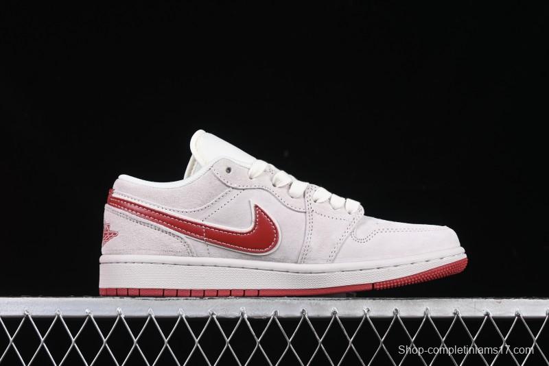 Nike Air Jordan 1 Low Retro Basketball Shoes Snake Year Limited Edition with Red Swoosh - XX3318-513